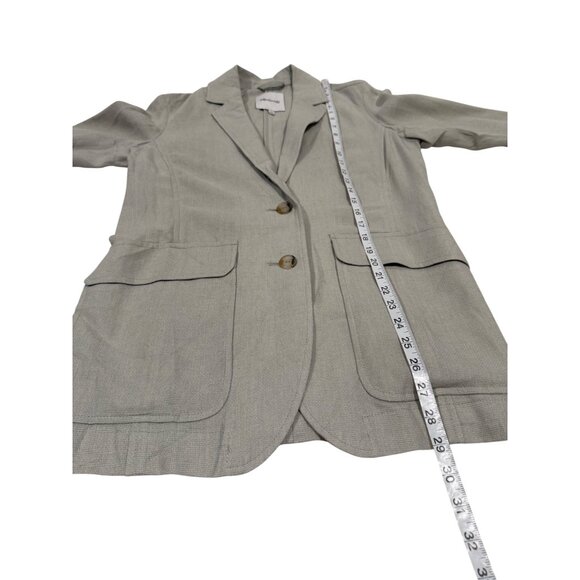 Madewell Breezewoven‎ Larsen Linen Blend Blazer Size XXS - Picture 7 of 8
